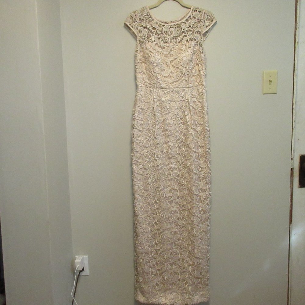 Adrianna Papell Lace Maxi Size 6 Wedding Formal